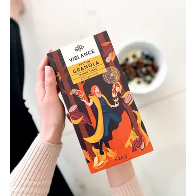 Viblance Mogyorós-kakaós Protein Granola 275g