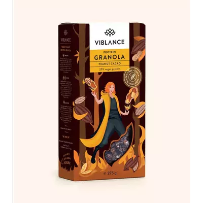 Viblance Mogyorós-kakaós Protein Granola 275g