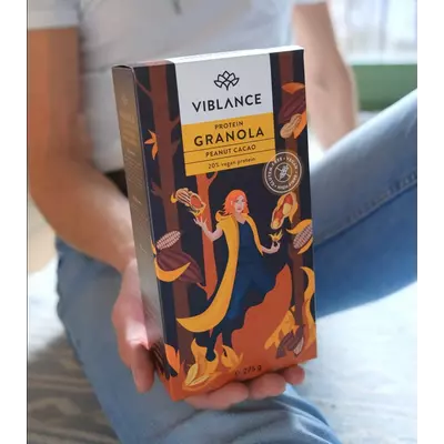 Viblance Mogyorós-kakaós Protein Granola 275g